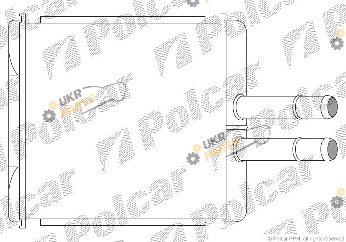 Радиатор печки Polcar 2912N8-1