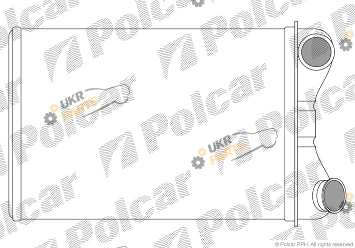 Радиатор печки Polcar 3022N8-2