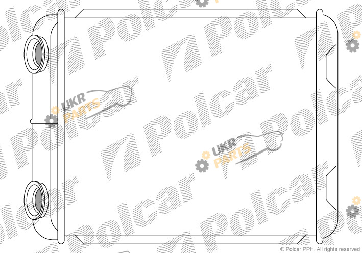 Радиатор печки Polcar 6037N8-1