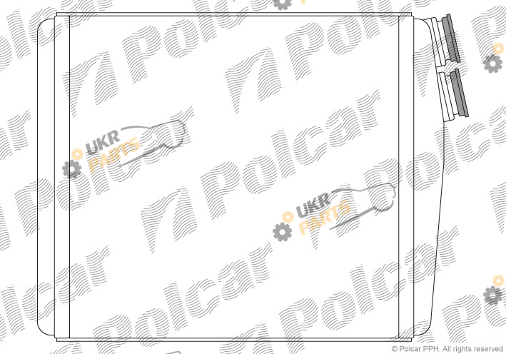 Радиатор печки Polcar 4312N81X