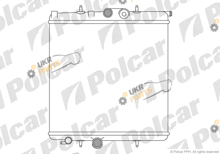 Радиатор охлаждения двигателя Polcar 572308A1
