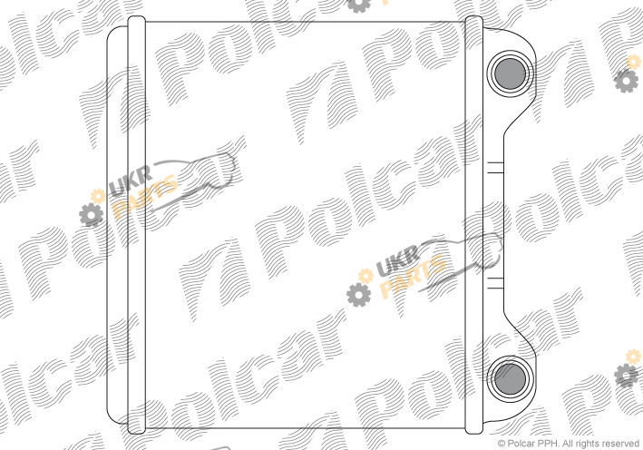 Радиатор печки Polcar 1328N8-1
