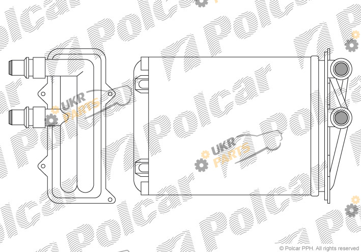 Радиатор печки Polcar 6026N8-1