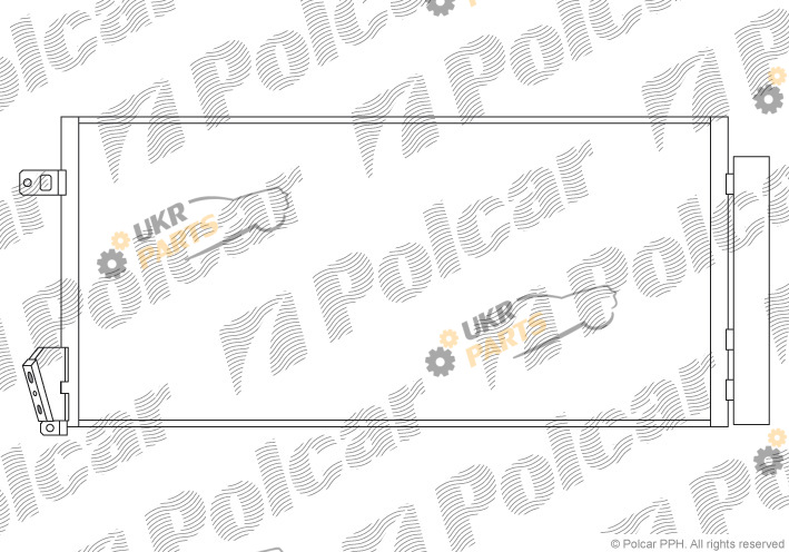 Радиатор кондиционера Polcar 3042K8C1