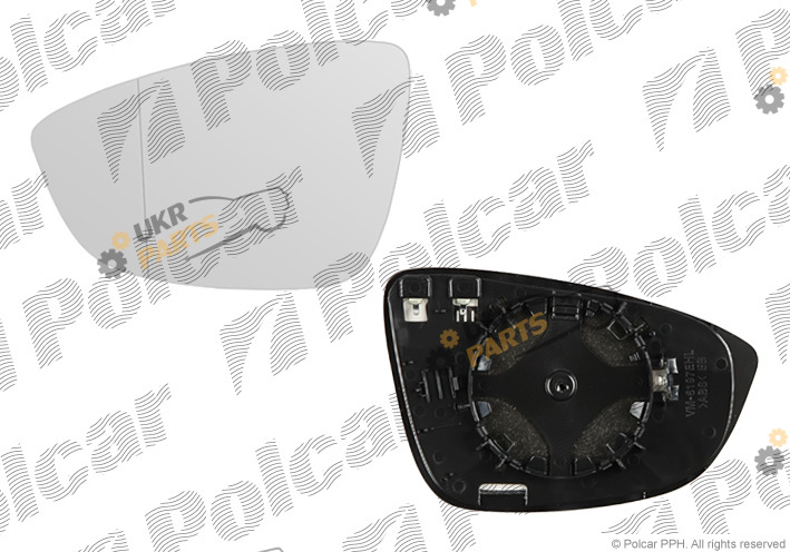 Стекло наружного зеркала Polcar 95D1544M