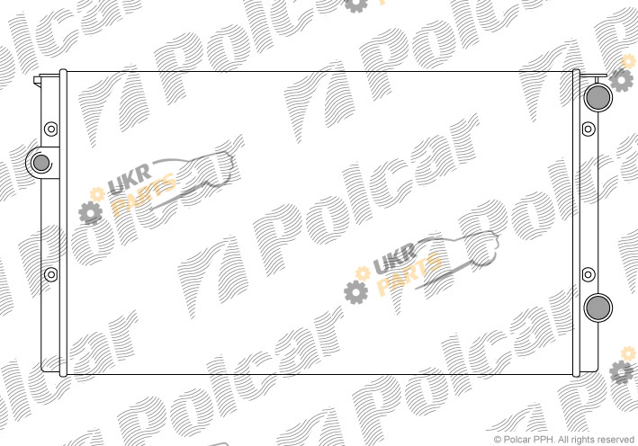 Радиатор охлаждения двигателя Polcar 953808B5