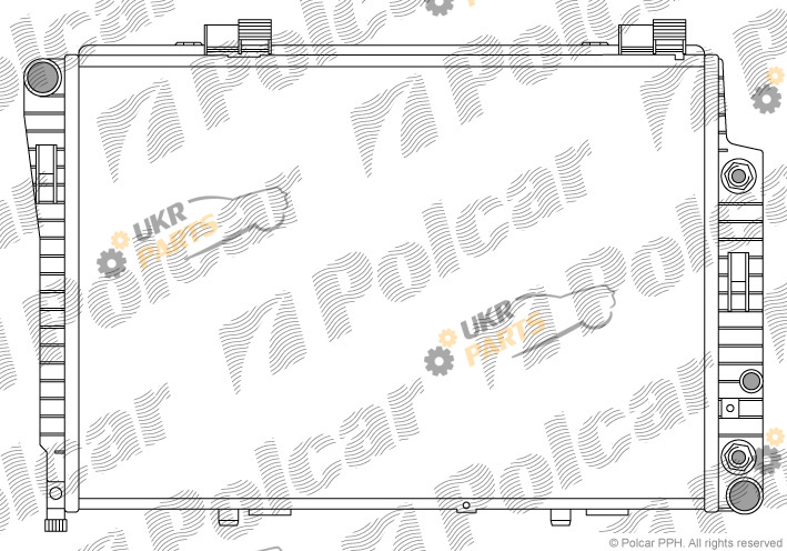 Радиатор охлаждения двигателя Polcar 5002082X