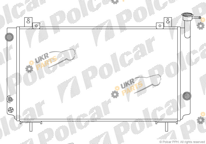 Радиатор охлаждения двигателя Polcar 272508-1