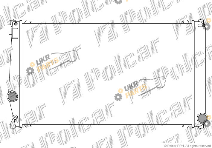 Радиатор охлаждения двигателя Polcar 814808-1