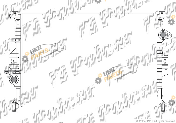 Радиатор охлаждения двигателя Polcar 3219083X