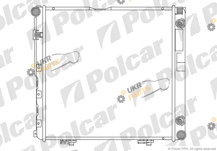 Радиатор охлаждения двигателя Polcar 501408A6