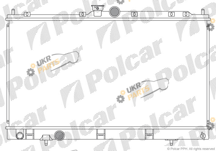 Радиатор охлаждения двигателя Polcar 523308-2