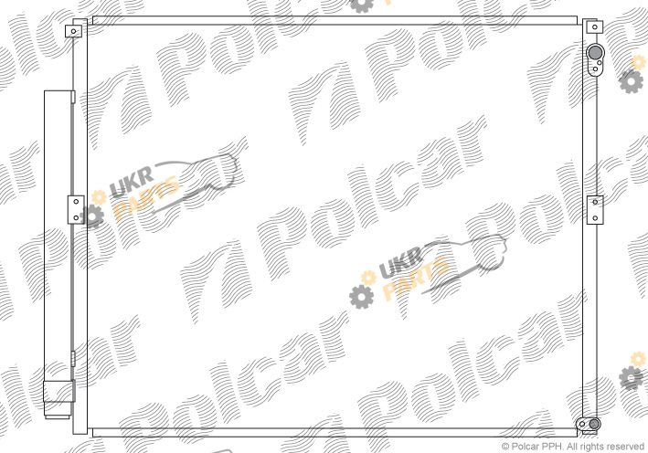 Радиатор кондиционера Polcar 8178K8C3