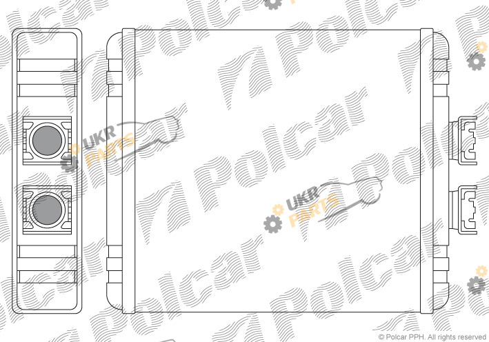 Радиатор печки Polcar 1322N8-1