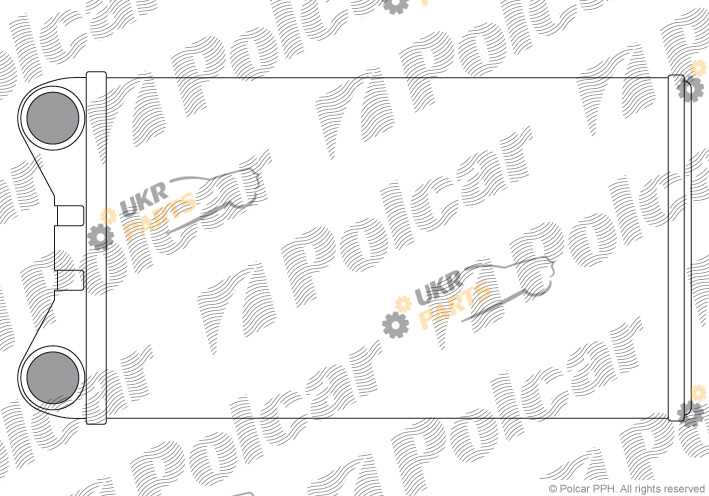 Радиатор печки Polcar 1325N8-1