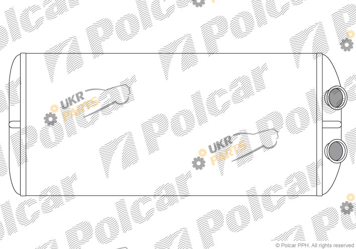 Радиатор печки Polcar 2329N8-3