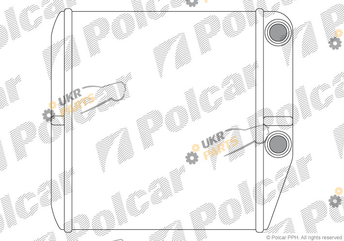 Радиатор печки Polcar 3024N8-2