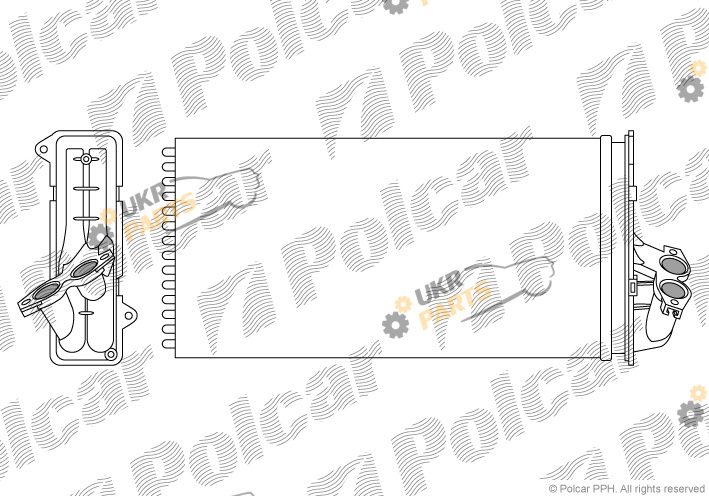 Радиатор печки Polcar 5012N8-1