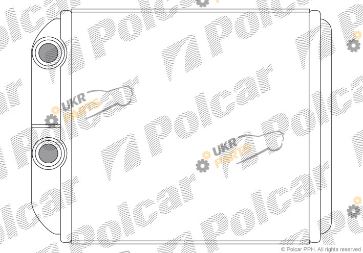 Радиатор печки Polcar 9040N8A1