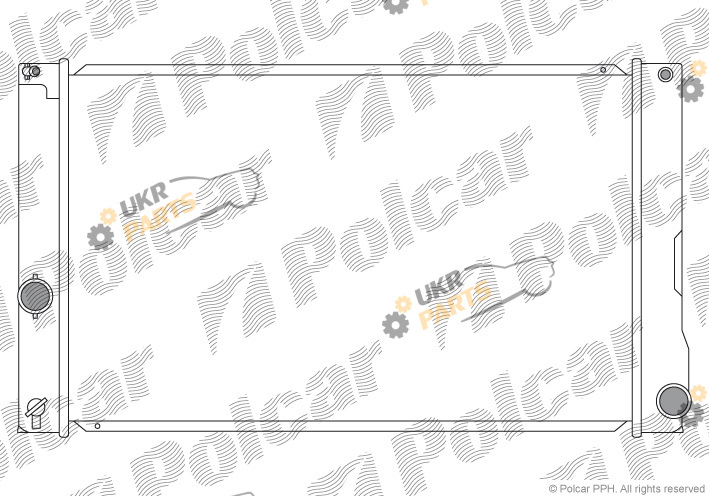 Радиатор охлаждения двигателя Polcar 816208-2