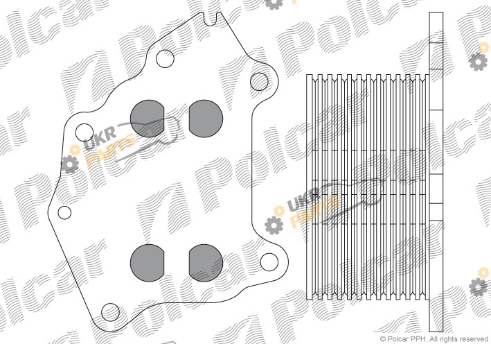 Масляный радиатор Polcar 5102L8-2