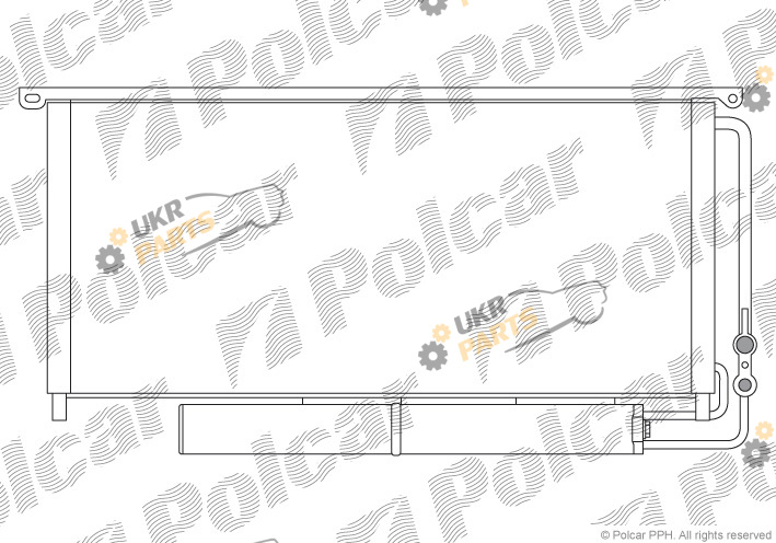 Радиатор кондиционера Polcar 5096K8C1