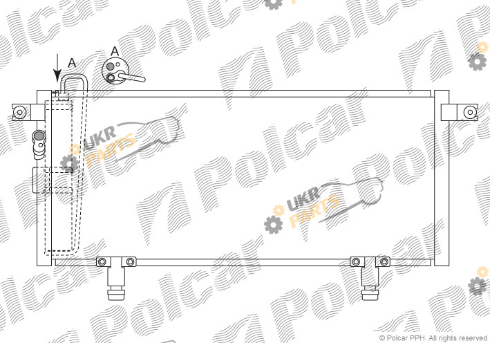 Радиатор кондиционера Polcar 5269K8C1