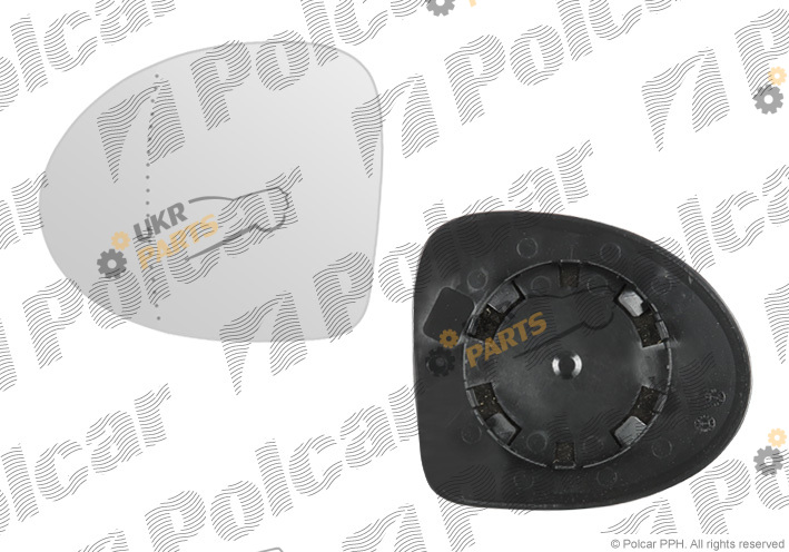 Стекло наружного зеркала Polcar 6001541M