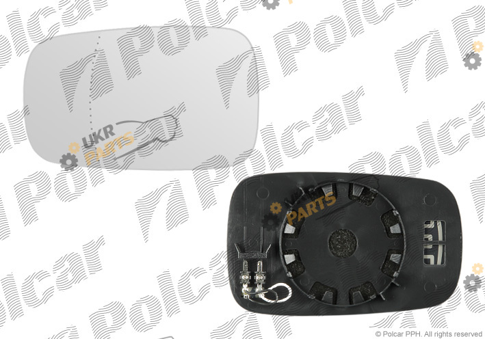 Стекло наружного зеркала Polcar 6012545M