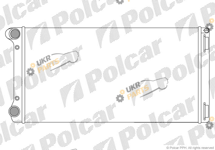 Радиатор охлаждения двигателя Polcar 302208A2