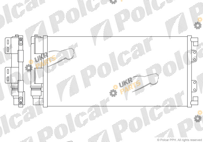 Радиатор кондиционера Polcar 4310K8C2
