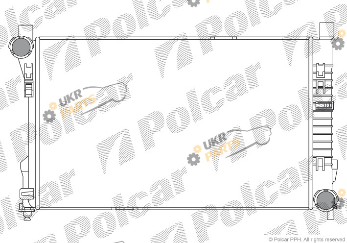 Радиатор охлаждения двигателя Polcar 500308-7