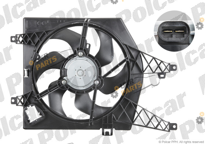 Вентилятор охлаждения двигателя Polcar 600123W1