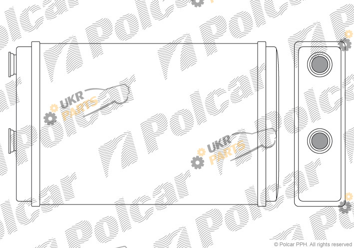 Радиатор печки Polcar 3022N8A1