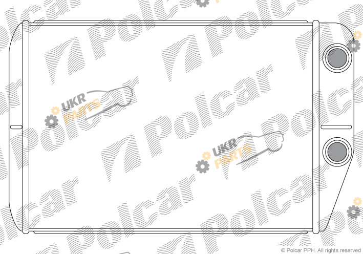 Радиатор печки Polcar 5770N81X