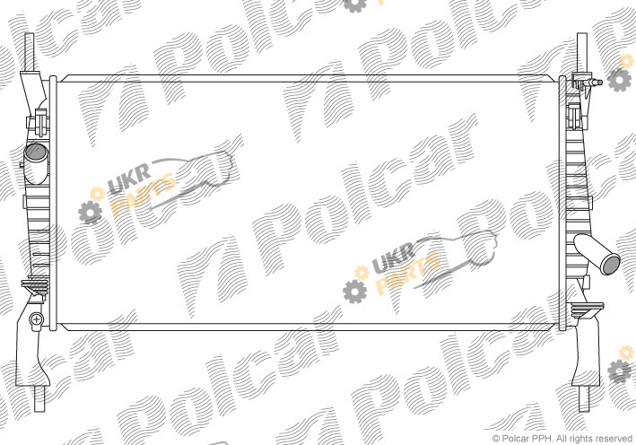 Радиатор охлаждения двигателя Polcar 3248082K