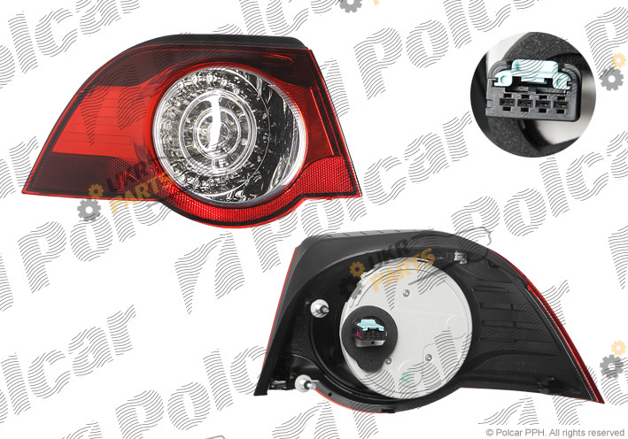 Задний фонарь Polcar 9516882H