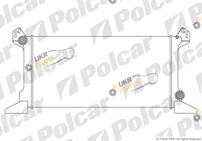 Радиатор охлаждения двигателя Polcar 324408A1