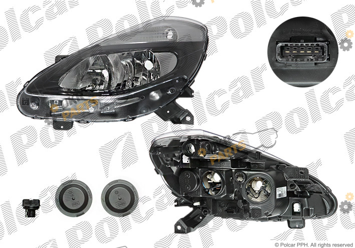Основная фара Polcar 6064095V