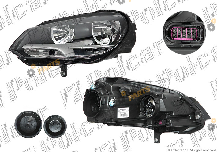 Основная фара Polcar 95R110-H