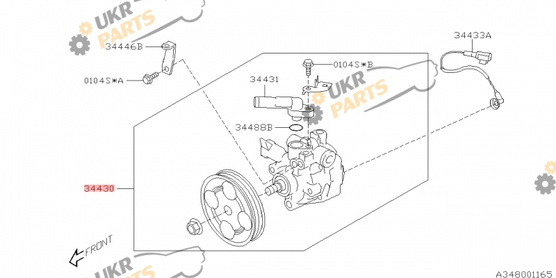 SUBARU 34430-FG040