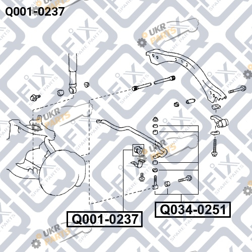 Втулка стабилизатора Q-FIX Q001-0237