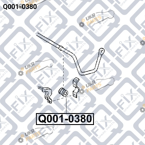 Втулка стабилизатора Q-FIX Q001-0380