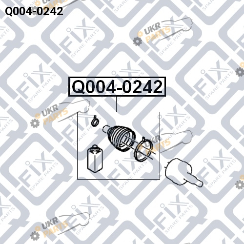 Пыльник шруса Q-FIX Q004-0242 Пыльник шруса Q-FIX Q004-0242