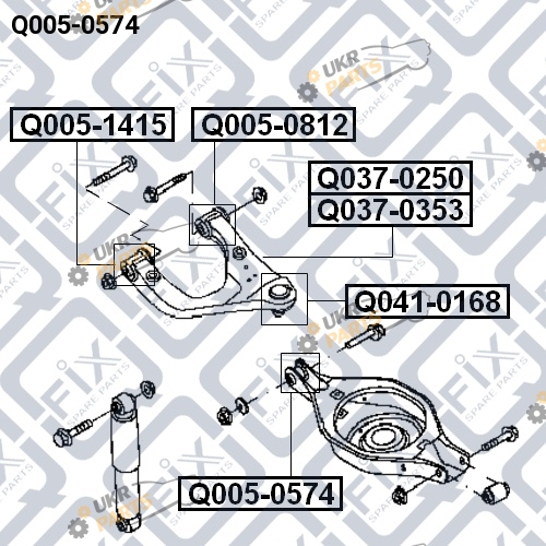 Сайлентблок рычага Q-FIX Q005-0574 Сайлентблок рычага Q-FIX Q005-0574