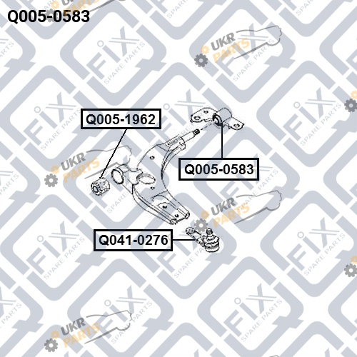 Сайлентблок рычага Q-FIX Q005-0583