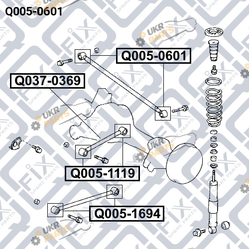 Сайлентблок рычага Q-FIX Q005-0601 Сайлентблок рычага Q-FIX Q005-0601