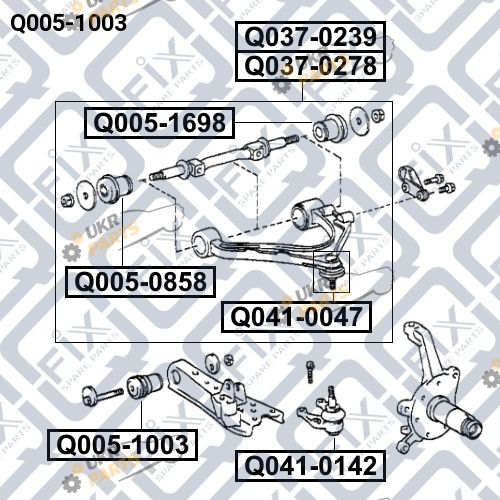 Сайлентблок рычага Q-FIX Q005-1003