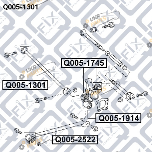 Сайлентблок рычага Q-FIX Q005-1301