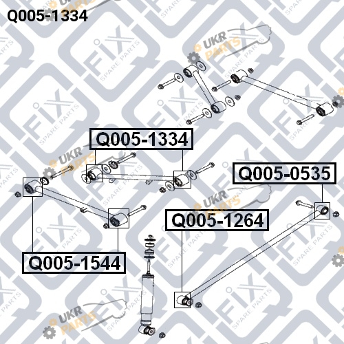 Сайлентблок рычага Q-FIX Q005-1334
